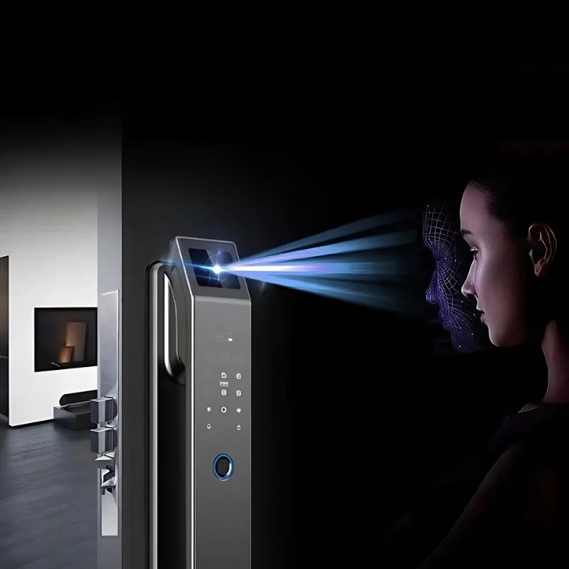 SmartTech - Slim Deurslot met 3D Gezichtsherkenning en Ingebouwde Camera