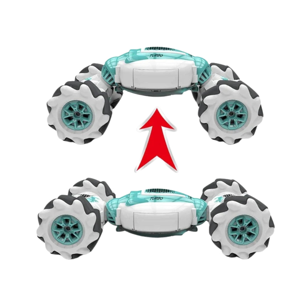 FlipRacer – Afstandsbediening stuntauto met bewegingssensor en dubbelzijdige trickdrive