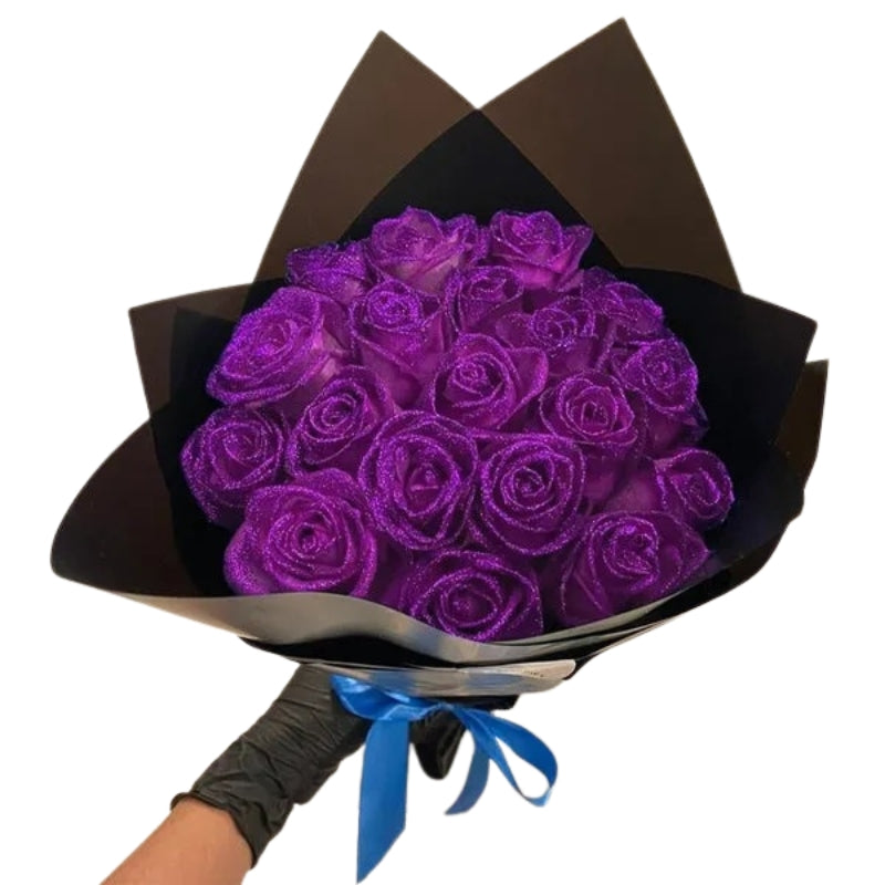 LumiPetal – Glitterrozen met Sprankelende Afwerking voor Elegante Decoratie