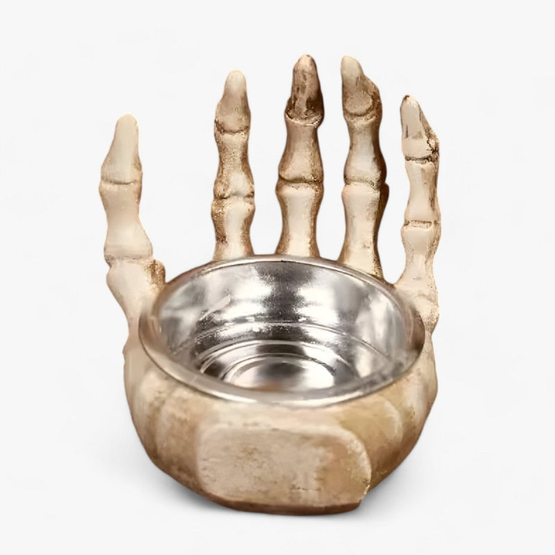AuraGrip – Schedelhand kaarshouder voor griezelige Halloween decoratie