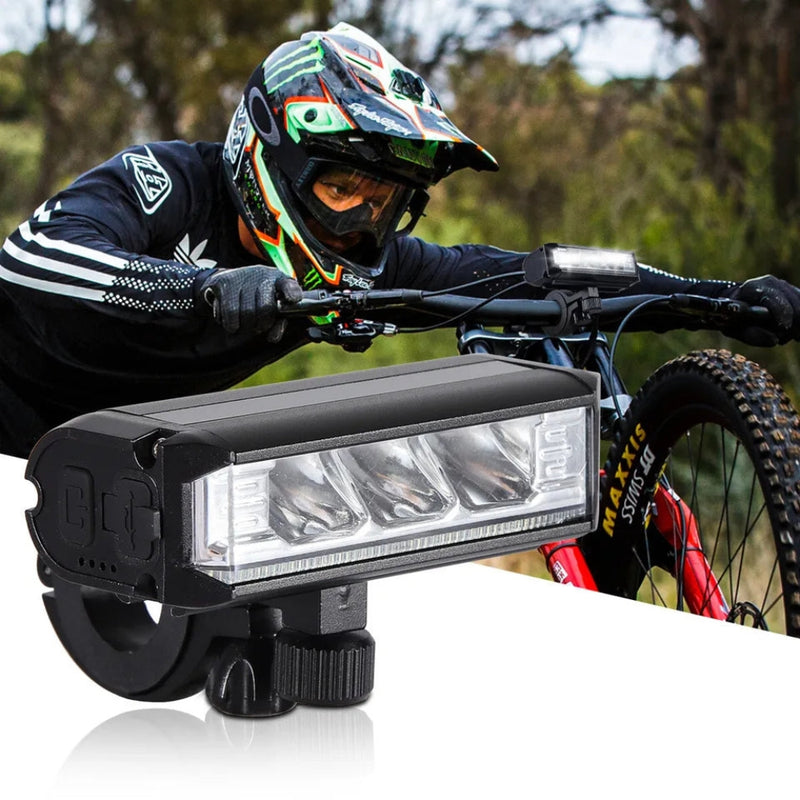 BrightRide – Krachtige LED-voorlamp voor de fiets met waterdichte constructie en snelkoppeling