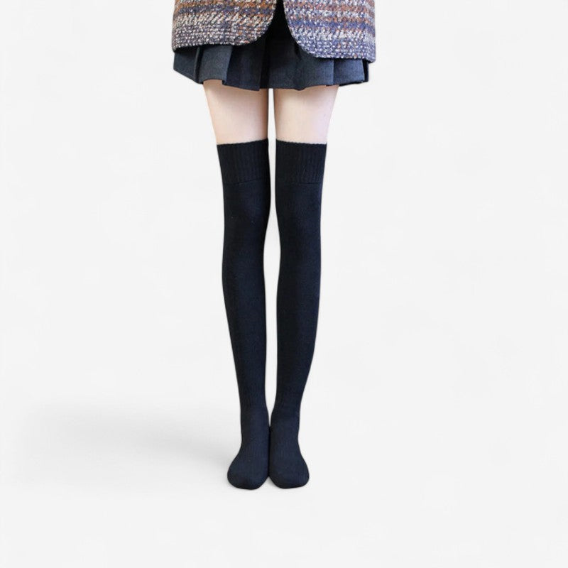Celeste - Over de Knie Hoge Sokken met Naadloze Teen en Elastische Boord