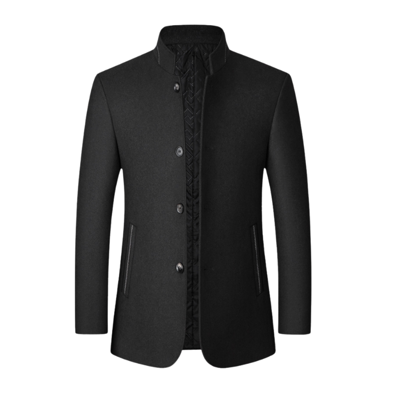 Edward – Blazer met lange mouwen knoopsluiting en voorzakken