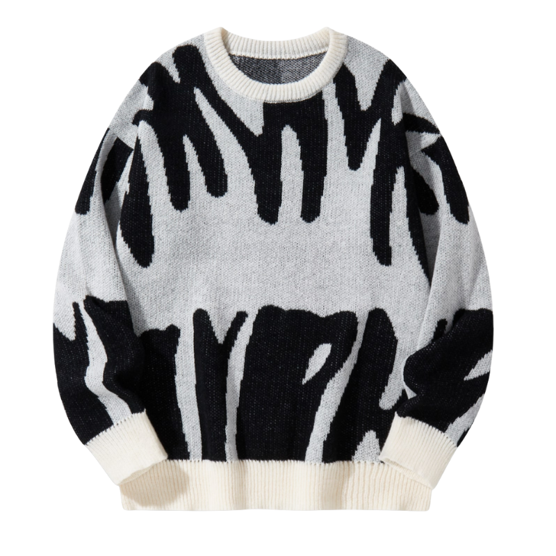 Edward – Trui met lange mouwen en moderne print