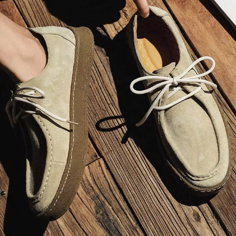 Ethan - Casual Veterschoenen met Ronde Neus