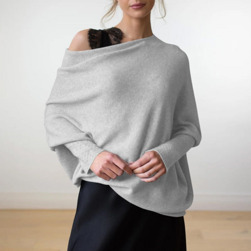 Whitney – Trui met Lange Mouwen en schoudervrij Design