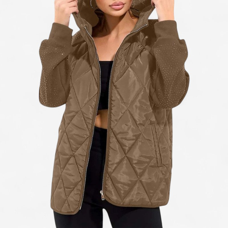 Zinora – Vest met Capuchon en Ritssluiting en Lange Mouwen