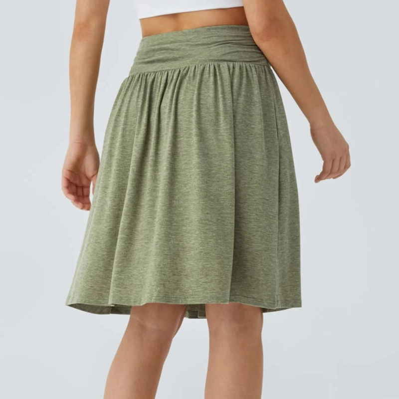 Victoria – Hoge taille korte rok met ruches en zakken