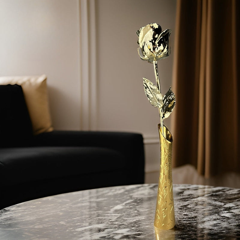 GoldenPetal - 24K Gouden Gepleisterde Echte Roos Bewaard voor Eeuwigheid