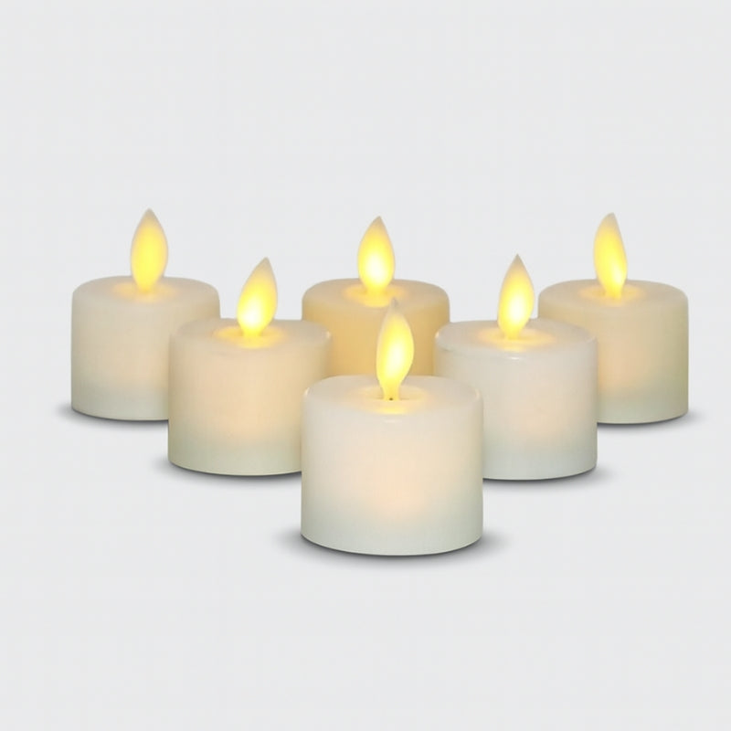 GlowAura - LED Kaarsenset op Batterijen voor Binnenverlichting