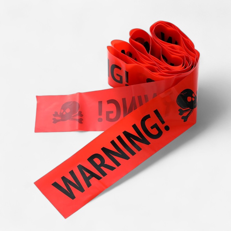 SpookGuard – Decoratieve Schedel Waarschuwingsprop voor Halloween Display