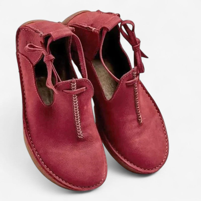 Mary – Ronde Teenlaarzen met slip on en Vetersluiting