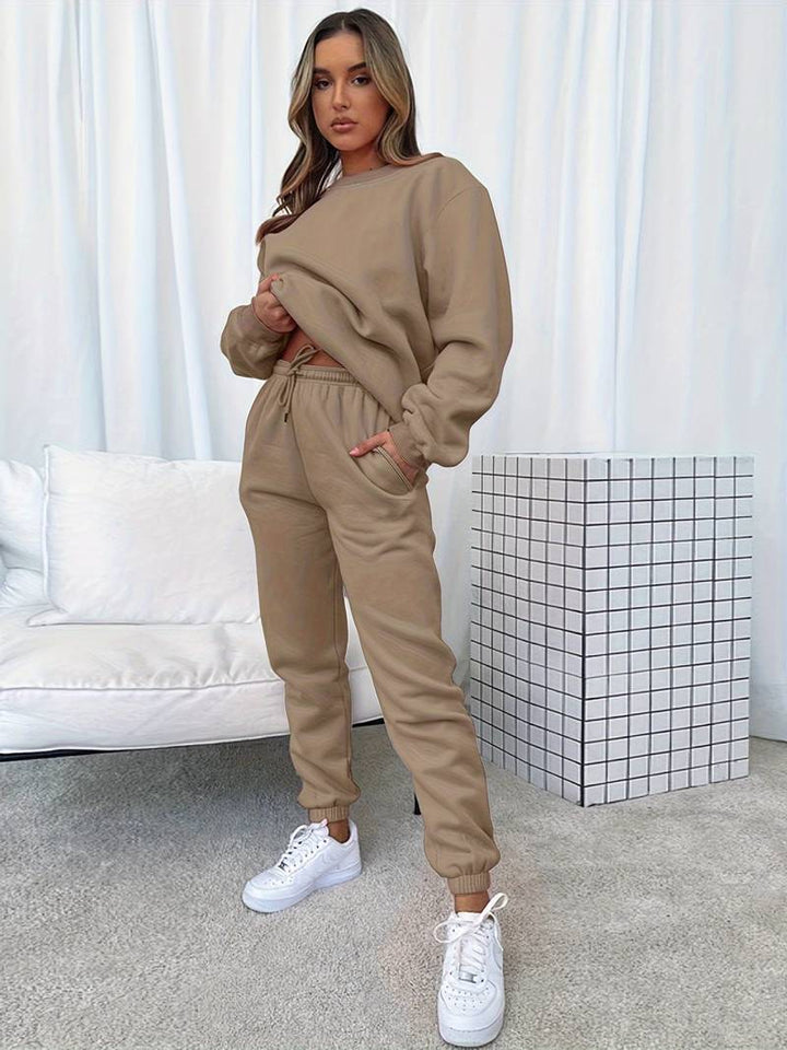 Dana - Elegante Sweater & Broek met Ronde Hals
