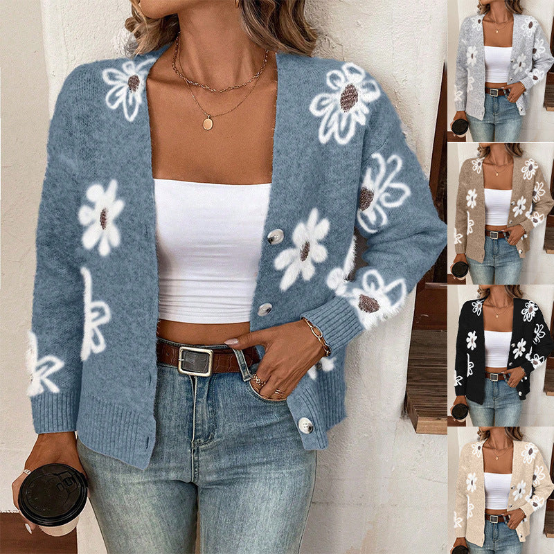 Lily - Charmant vest met bloemenprint en knoopsluiting