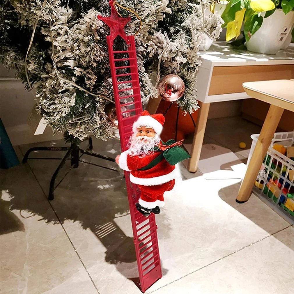 ChristmasClimber Kerstman - Vrolijke kerstdecoratie met muziek en beweging