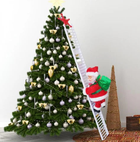 ChristmasClimber Kerstman - Vrolijke kerstdecoratie met muziek en beweging