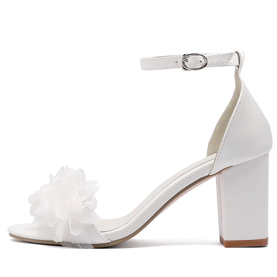 FloraStep – Elegante sandalen met hoge hakken en bloemenaccenten