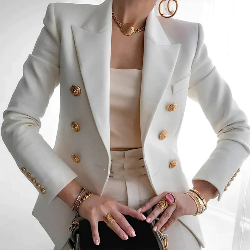 Eva - Elegante blazer met lange mouwen en knoopsluiting