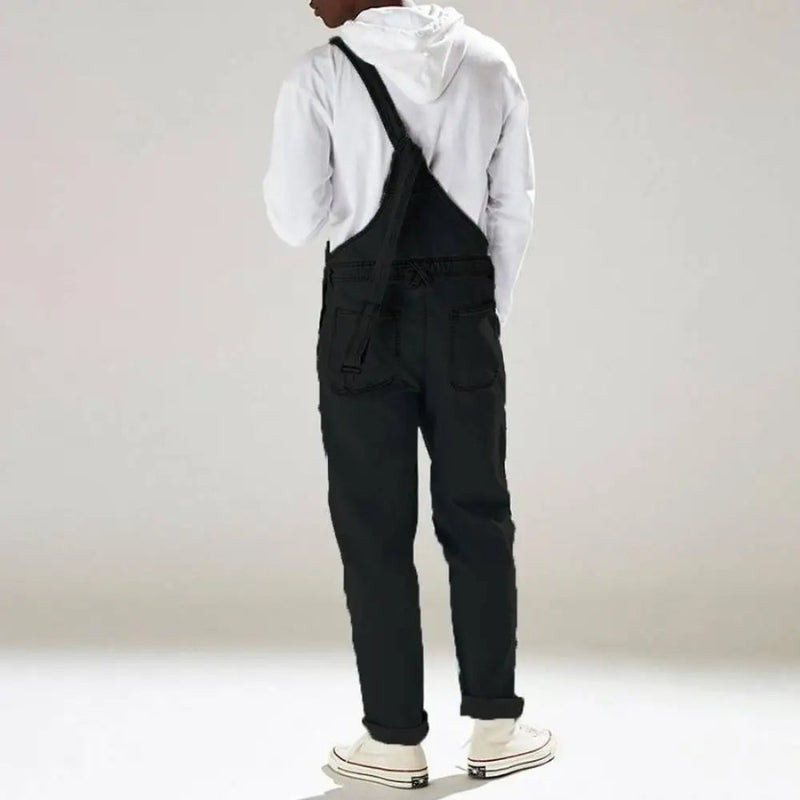 Anton - Relaxed Jumpsuit met Verstelbare Band en Zakjes