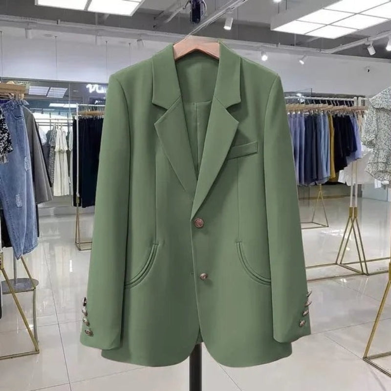 Gloria - Blazer met Lange Mouwen Knoopsluiting en Meerdere Zakken