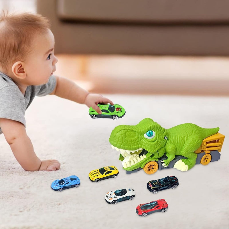 TrackRex – Dinosaurus transport vrachtwagen met auto-eetfunctie en achteruitgang