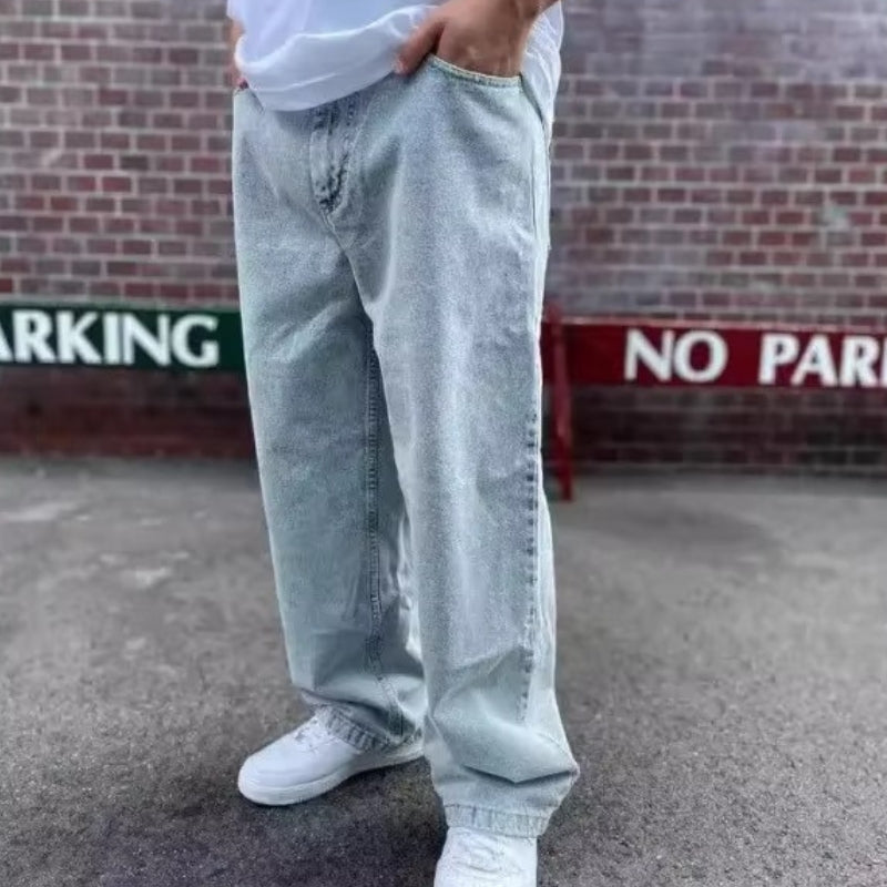 Charles – Wijde Broek met Meerdere Zakken en Hoge Taille