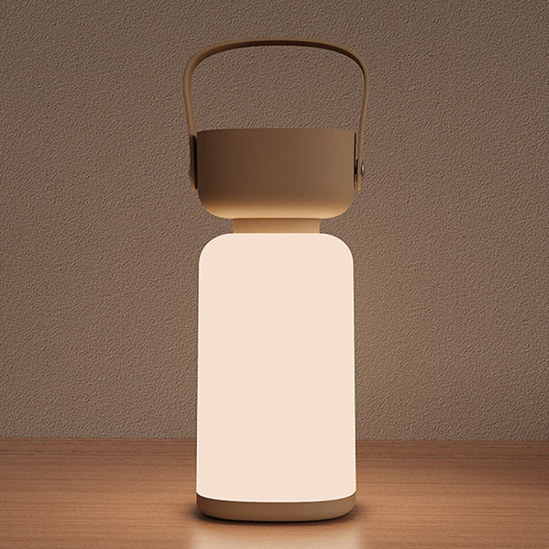GlowPort – Waterdichte Draagbare LED Tafellamp met Cilindrisch Design
