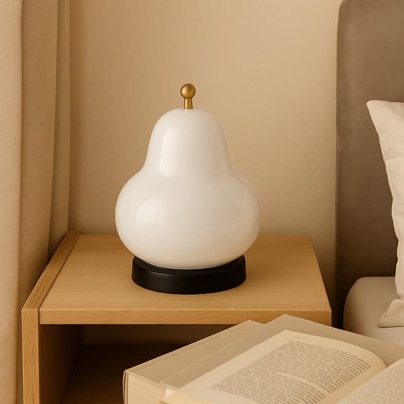 BrightPear – Peer Vormige Lamp met Touchdimmer en Oplaadfunctie
