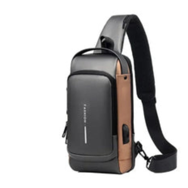 TravelMate – Compacte schoudertas met veilige ritssluiting en verstelbare riem