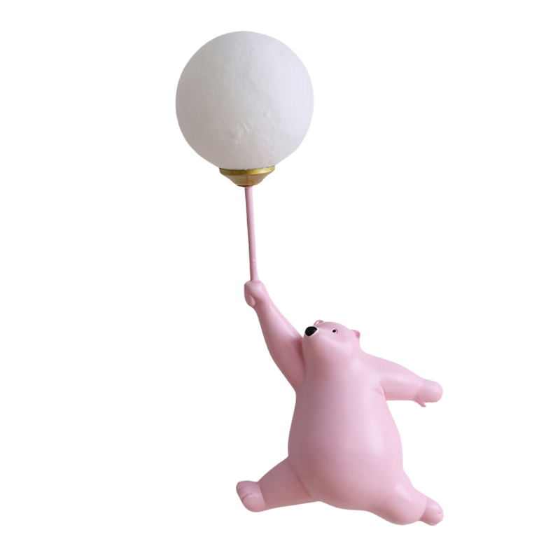GlowCub – LED Wandlamp met Teddybeer en Ballonontwerp