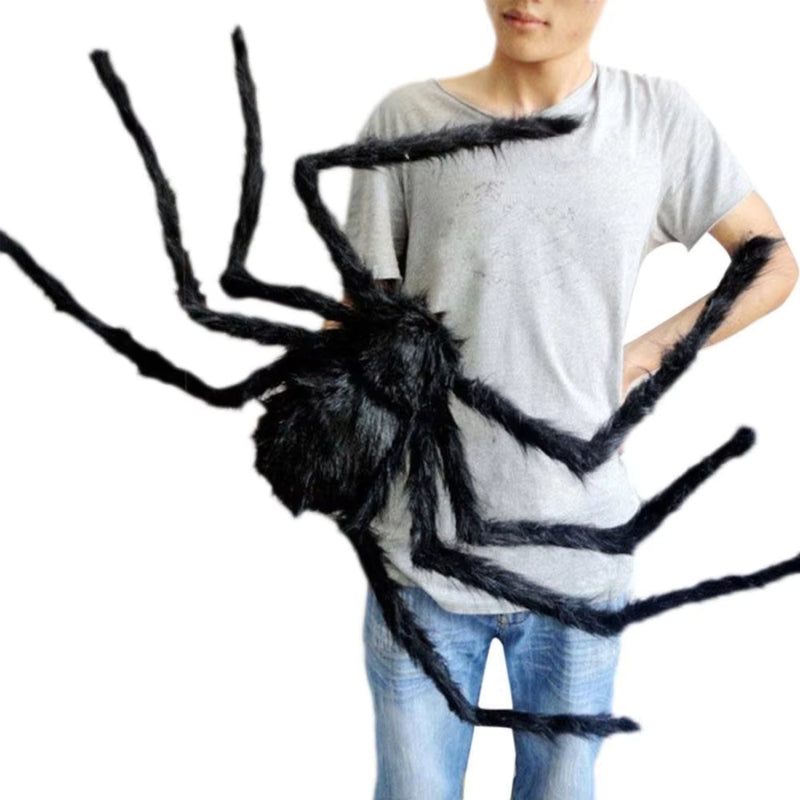CreepNest – Reuzen Halloween Spinnenset met Webben en Buitenaccessoires