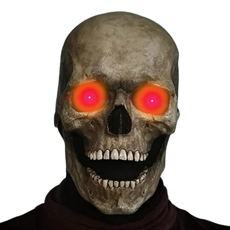 SkullMask - Integraal latex kostuummasker met heldere ogen voor seizoensgebonden gebruik