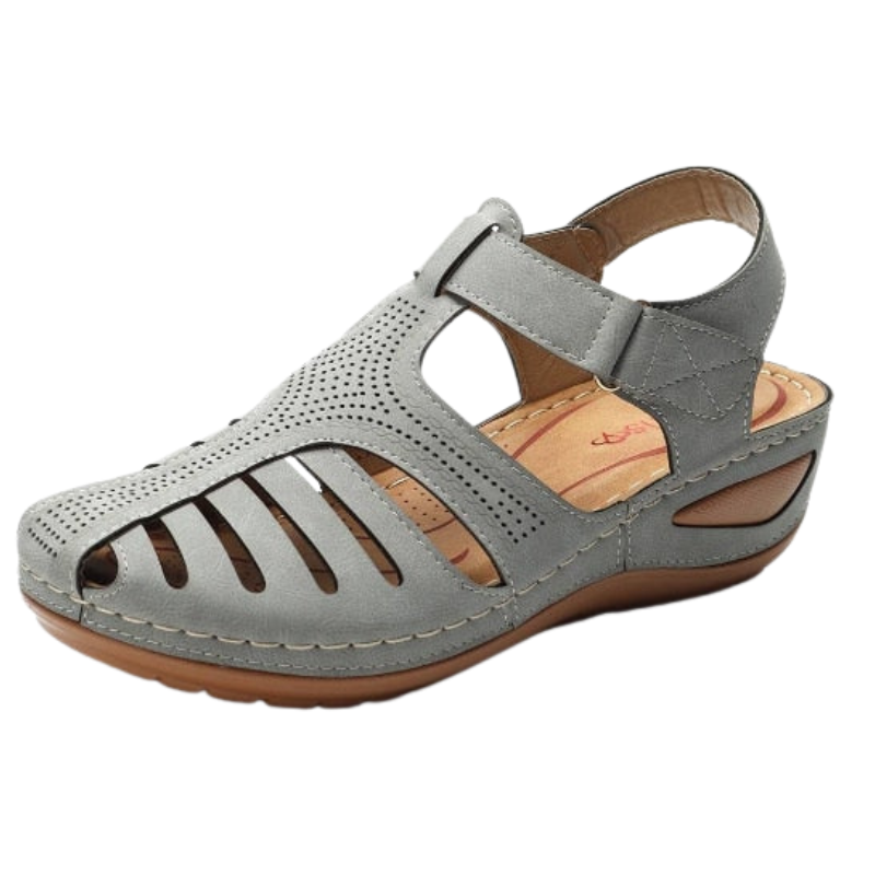 Liora - Ademend Sandalen met Verstelbare Klittenbandsluiting