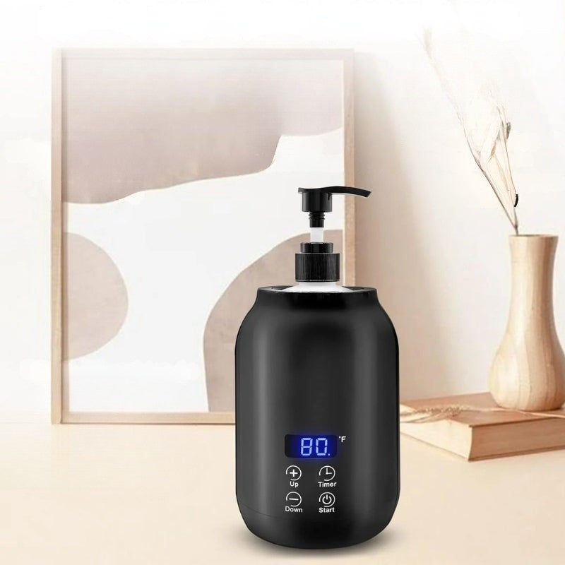 GlowTherm - Draagbare Elektrische Massageolie Verwarmer met Touchbediening en Temperatuurweergave