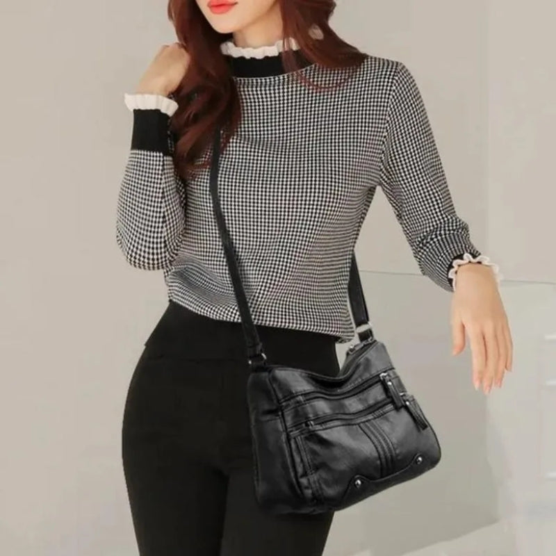 Kyra – Crossbody Tas met Verstelbare Band en Meerdere Ritsvakken