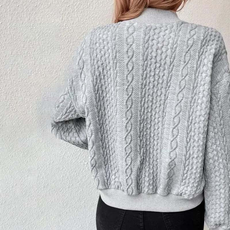 Miranda - Vest met lange mouwen en knoopsluiting voor