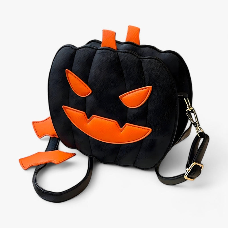 Juna – Halloween schoudertas in pompoenvorm met verstelbare band