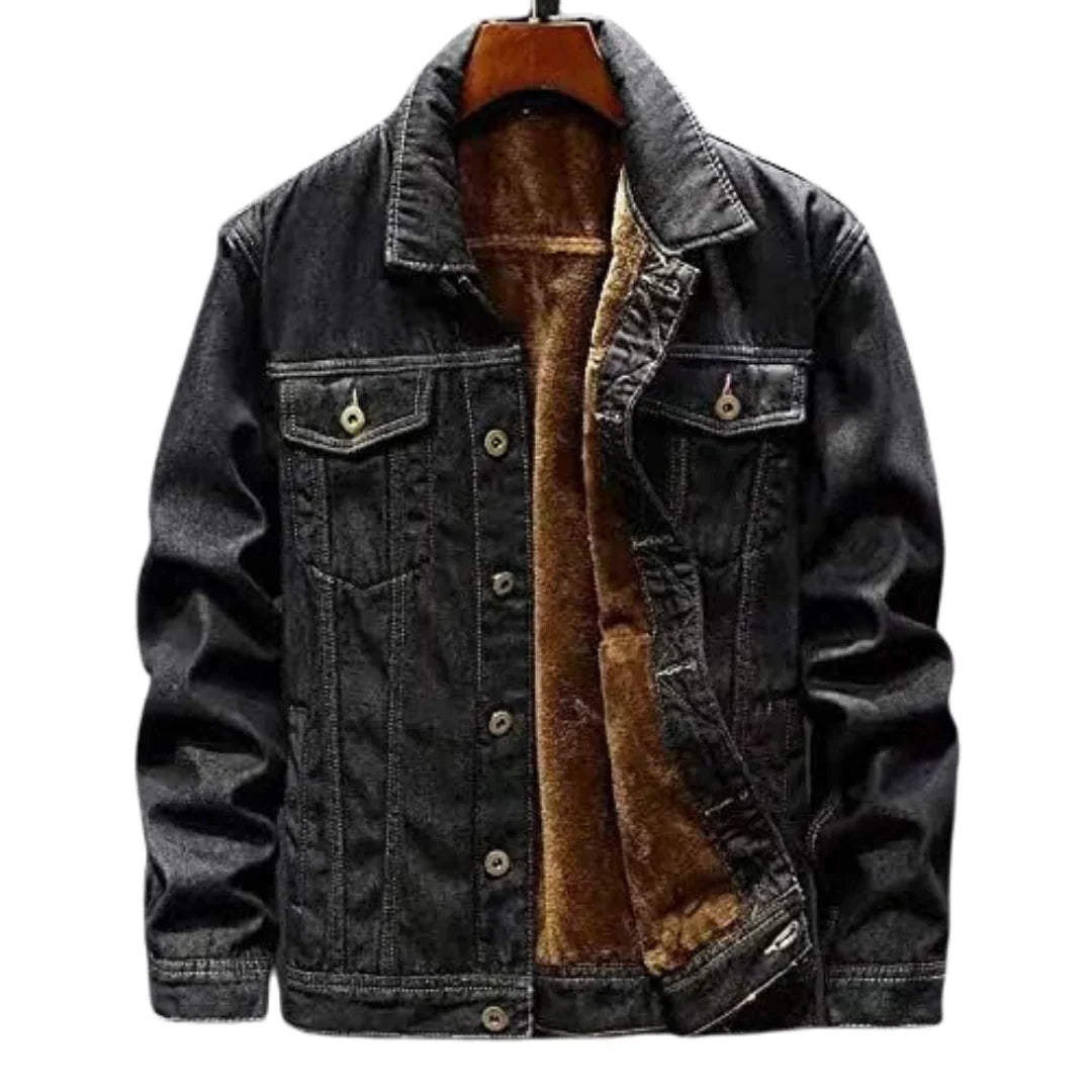 Jade - Klassieke heren denim winterjas voor comfort en stijl