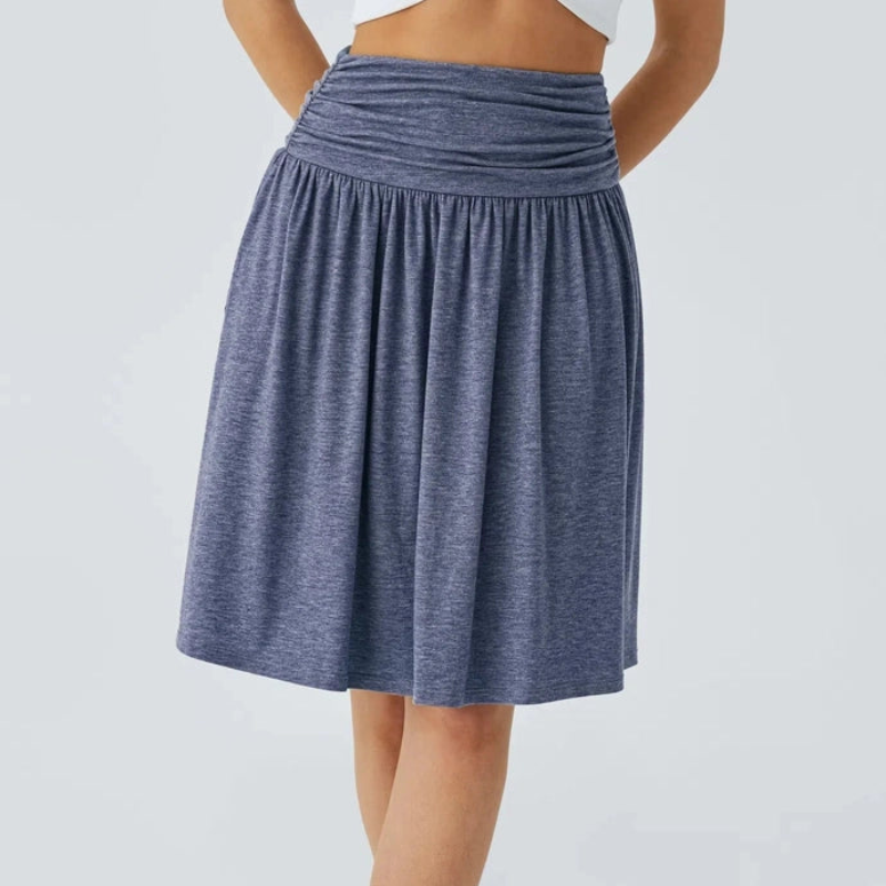 Victoria – Hoge taille korte rok met ruches en zakken