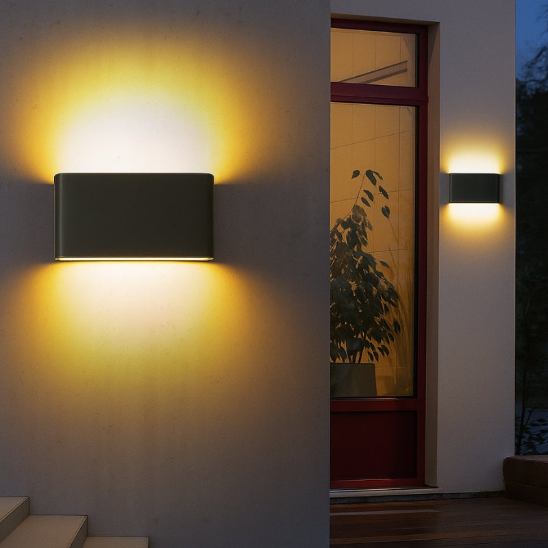 LumiGlow – LED Buiten Wandlamp met Op en Neerwaartse Verlichting