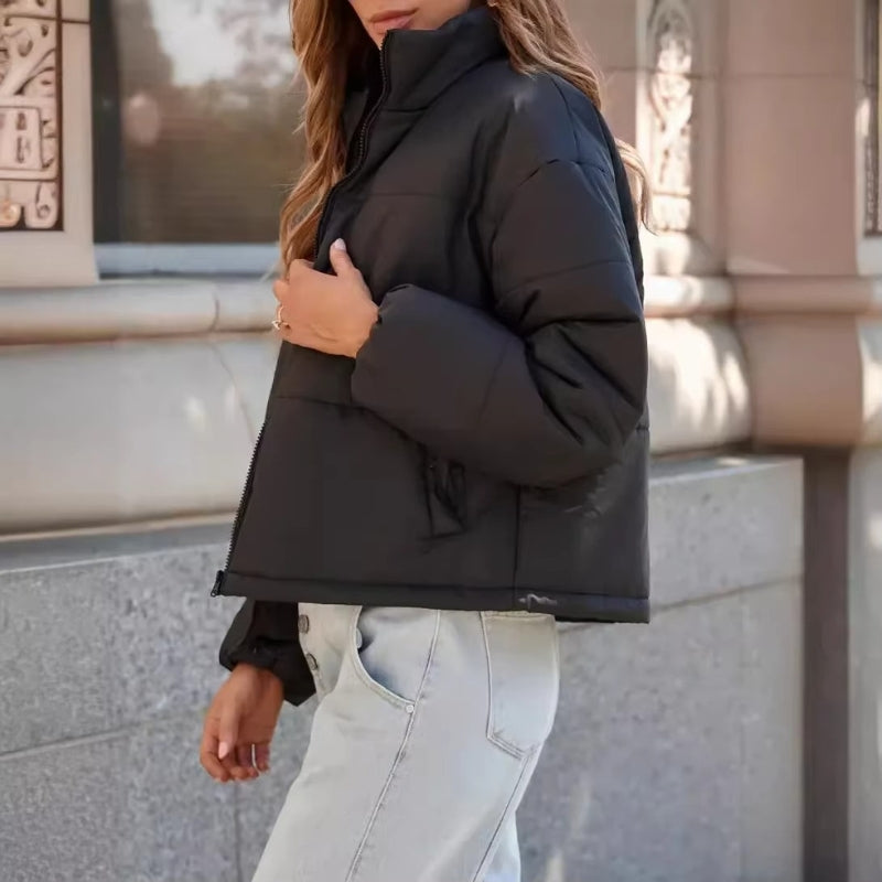 Naomi – Jas met Lange Mouwen Ritssluiting en Zijzakken