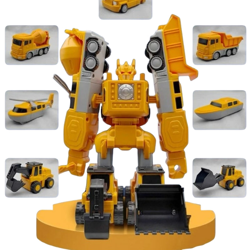 MagnaMix – Vormveranderende magnetische speelgoedrobot met verwisselbare voertuigontwerpen