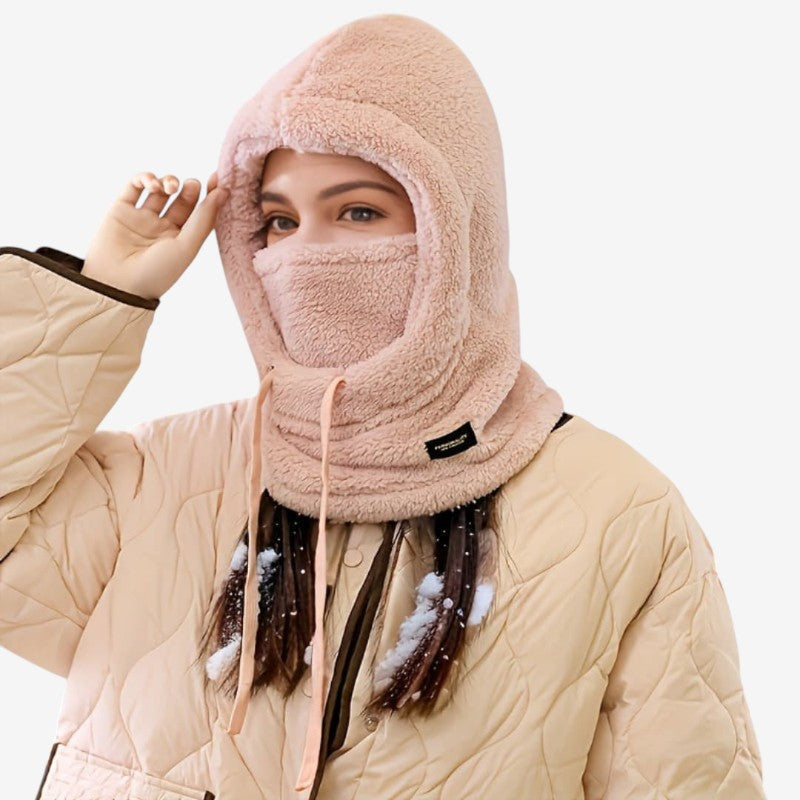 Isabella – Hoed met Capuchon Verstelbare Trekkoorden en Geïntegreerd Mondkapje