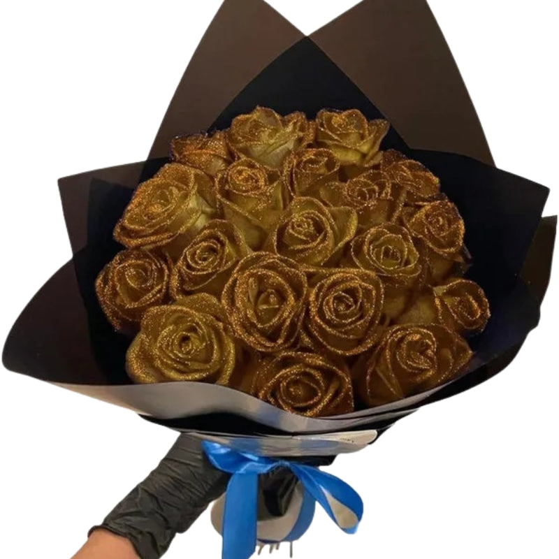 LumiPetal – Glitterrozen met Sprankelende Afwerking voor Elegante Decoratie