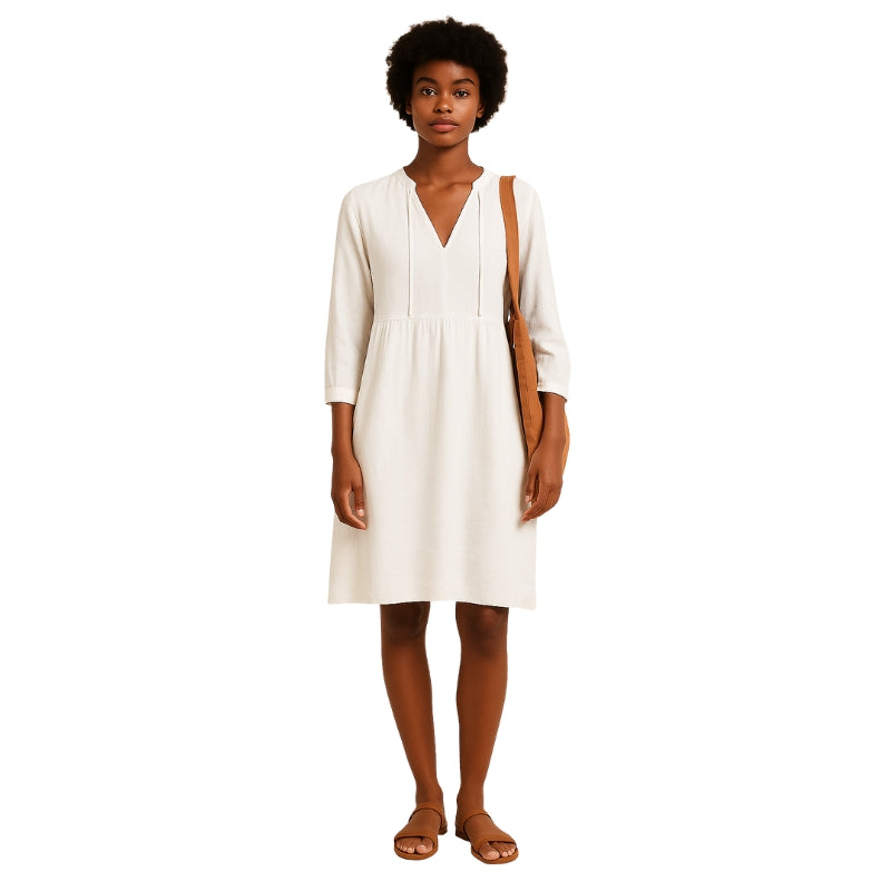 Harper – Oversized Hemdjurk met V hals en Zijzakken