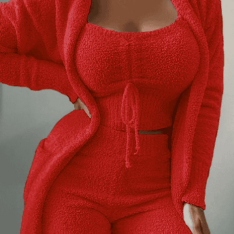 Luisa - Ontspan in stijl met deze comfortabele 3-delige fleece set