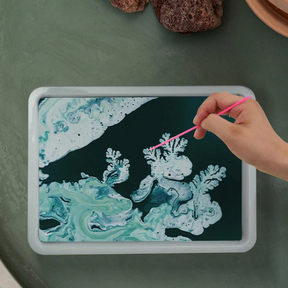 MarbloArt – Watermarblingverfset met wervelgereedschap voor doe-het-zelf kunstplezier