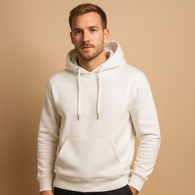 Jason - Lange Mouw Hoodie met Verstelbare Kap en Meerdere Zakjes