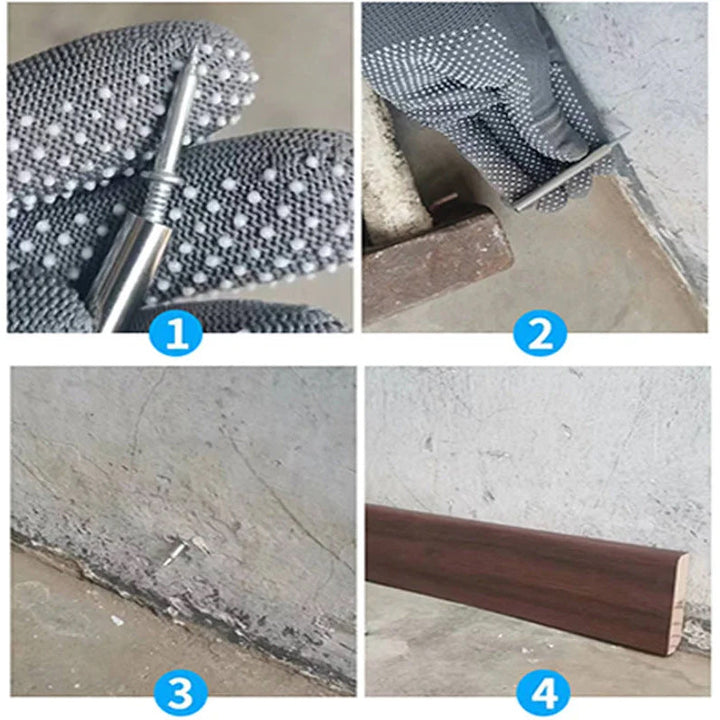 BaseGuard - Niet-markerende plintnagel voor een professionele afwerking