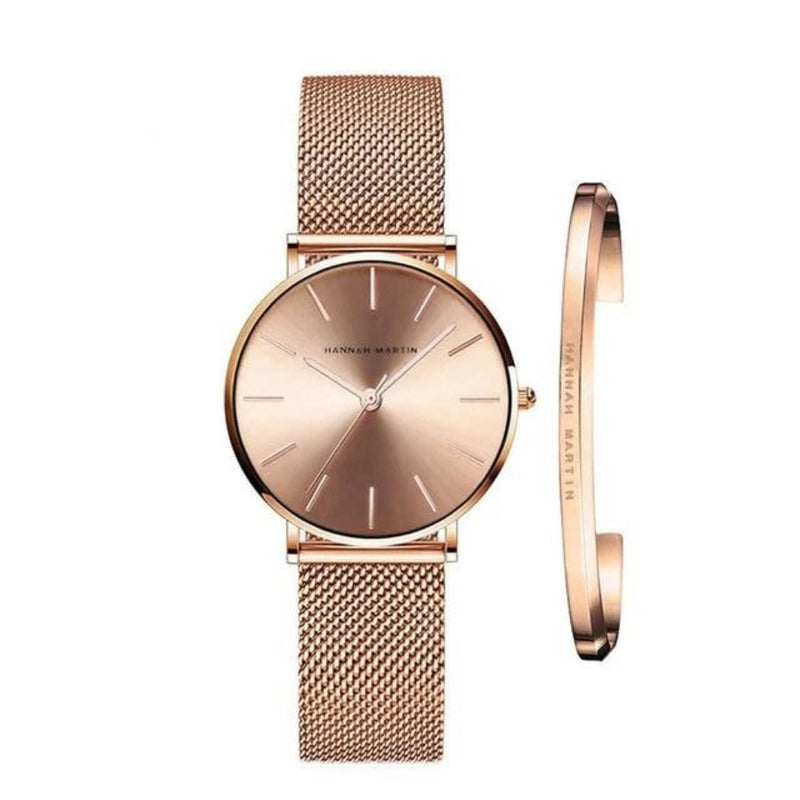 Olivia – Elegant horloge met verstelbare band en gratis armband als cadeau